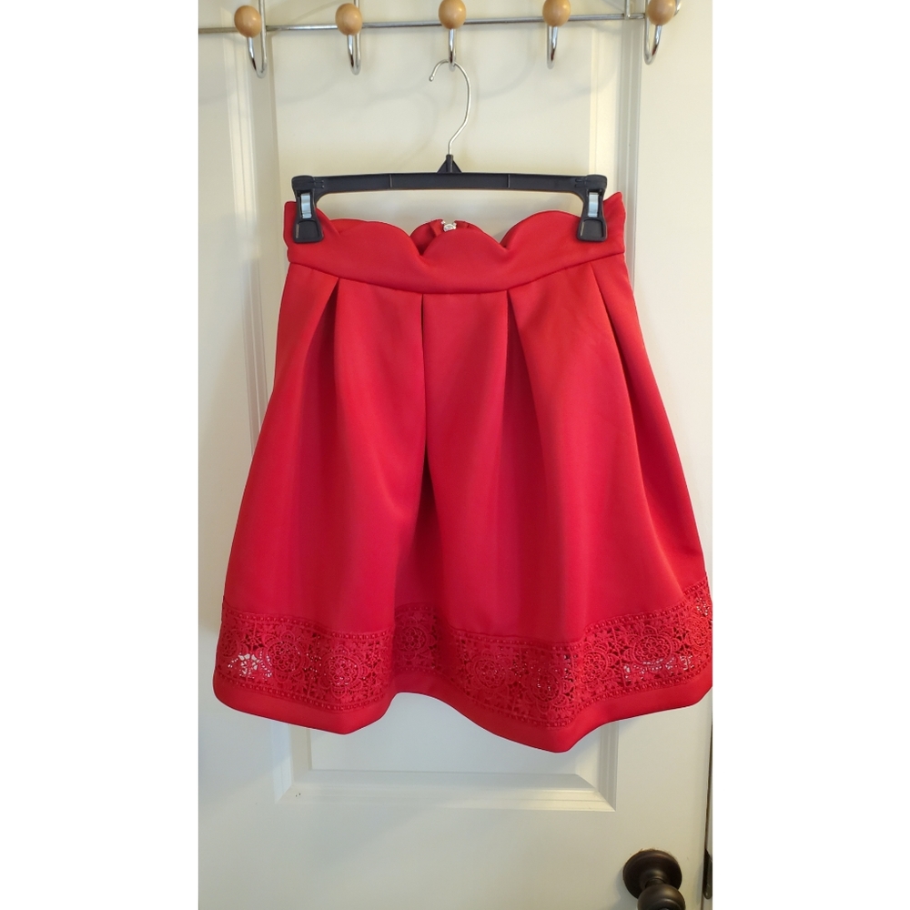 Francesca's Red Skirt